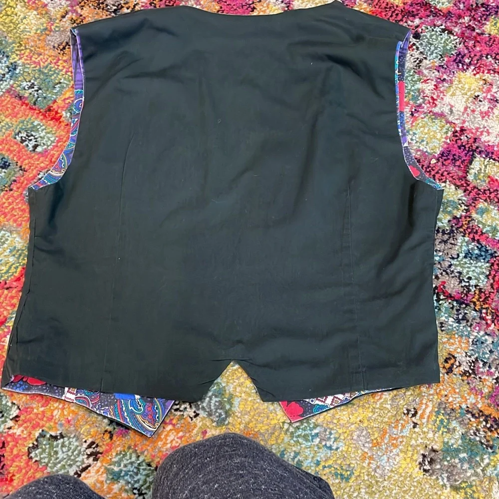 *️⃣Vintage*️⃣ hand made reversible vest ✌🏼 - Picture 4 of 4
